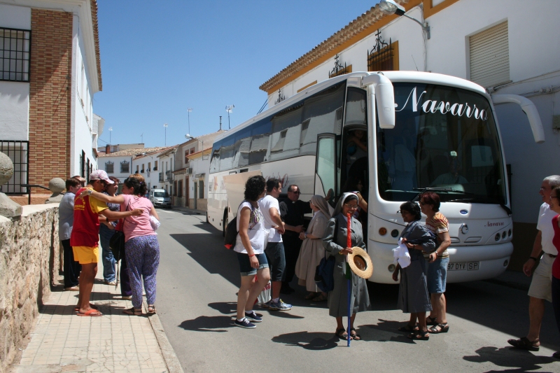 Peregrinos de Mota que sale hacia Madrid Peregrinos de Mota que sale hacia Madrid