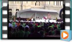 Pope Benedicto XVI talking in Cibeles (III) Pope Benedicto XVI talking in Cibeles (III)
