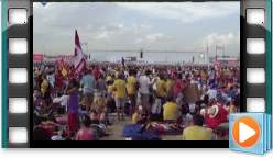 Overview of 'Cuatro Vientos' (JMJ) from our position (II) Overview of 'Cuatro Vientos' (JMJ) from our position (II)